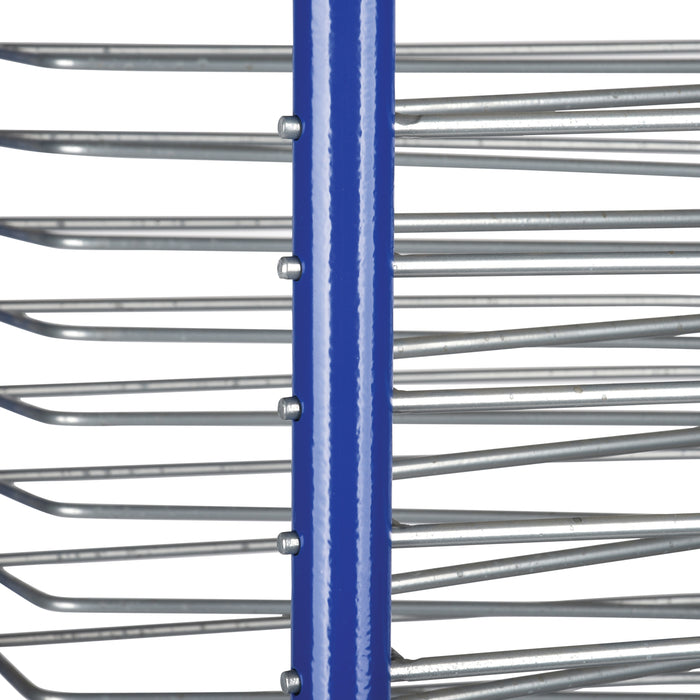 Rolling Art Drying Rack with 24 Wire Shelves