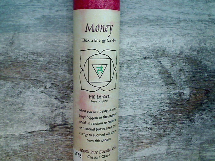 Root Chakra Pillar Candle - Money