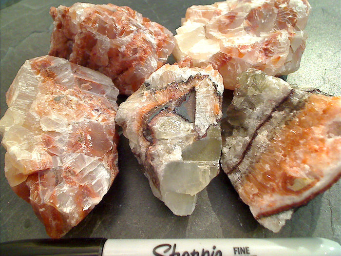 Rough Tri-Color Calcite 100g - 150g Specimen