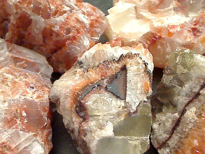 Rough Tri-Color Calcite 100g - 150g Specimen