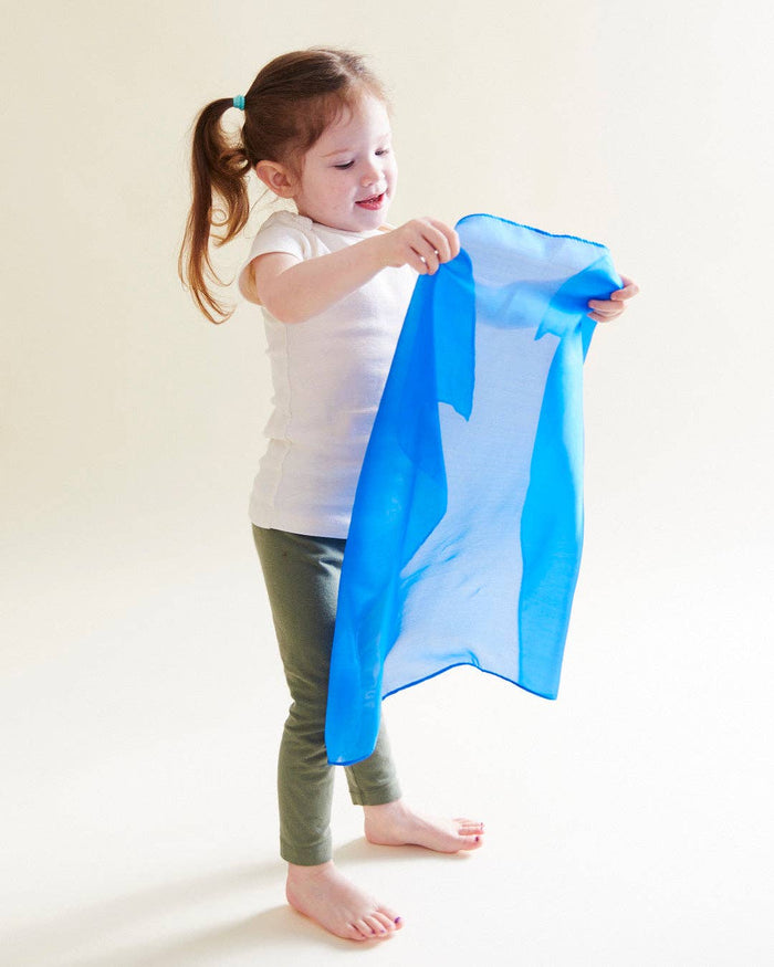 Royal Blue 100% Silk Mini Playsilk