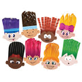 Diverse Faces Scissor Skills Hair Styling Activity Paper