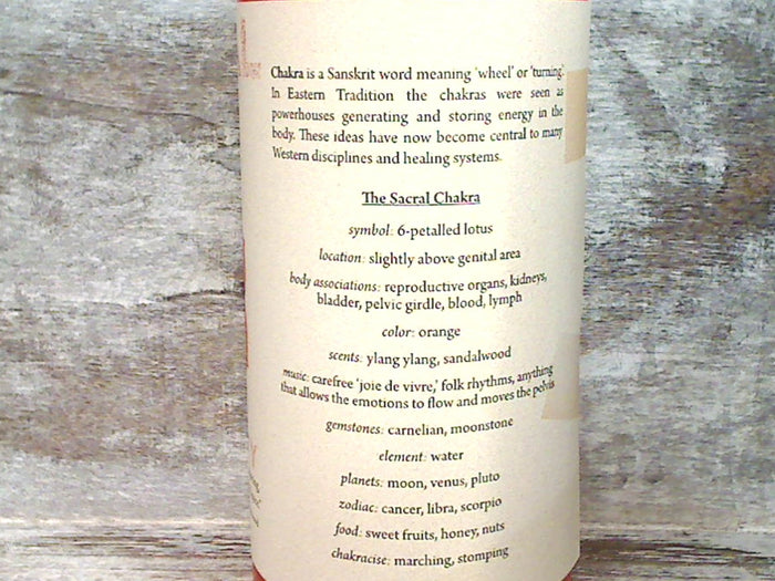 Sacral Chakra Large Candle
