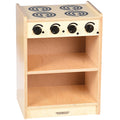 Safe-Play Eco-Friendly Wooden Toddler Kitchen Stove