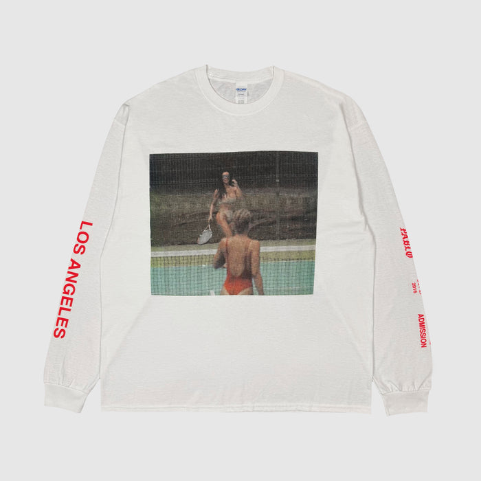 Saint Pablo Tour 2016 Kim Kardashian Long Sleeve In Faded White