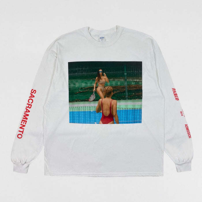 Saint Pablo Tour 2016 Kim Kardashian Long Sleeve In White