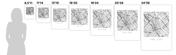San Jose Map Print