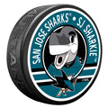 San Jose Sharks Sharkie Mascot Textured Puck