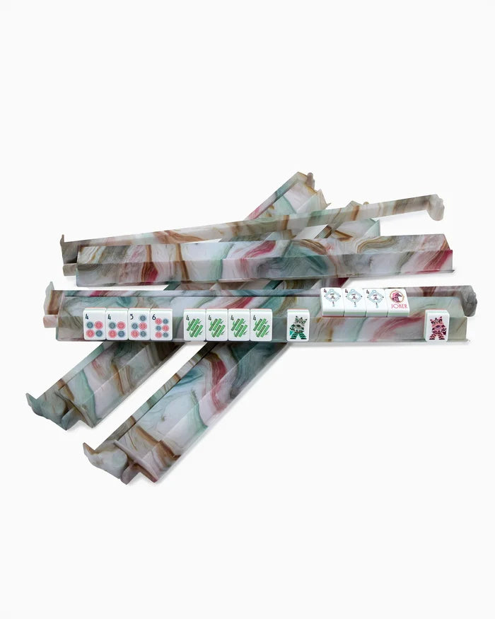 Oh My Mahjong Sandstone Rack & Pusher Set