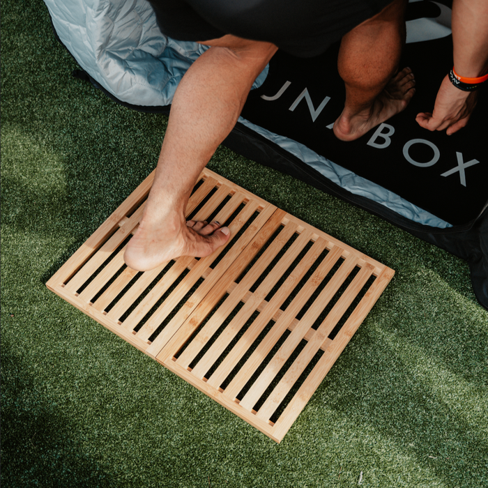 SaunaBox | Bamboo Foldable Sauna Mat - Superior Saunas