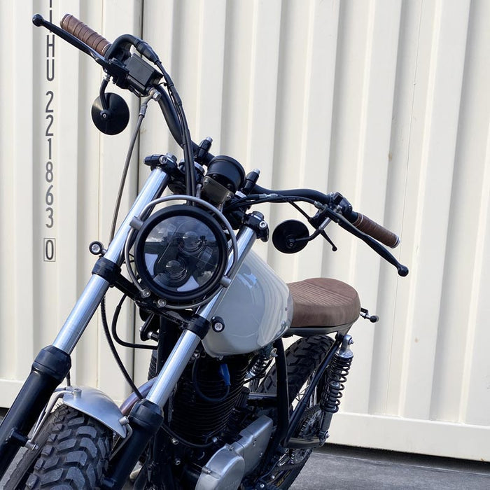 Black Classic Motorcycle Headlight