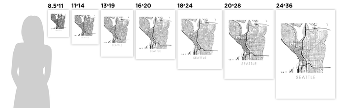 Seattle Map Print