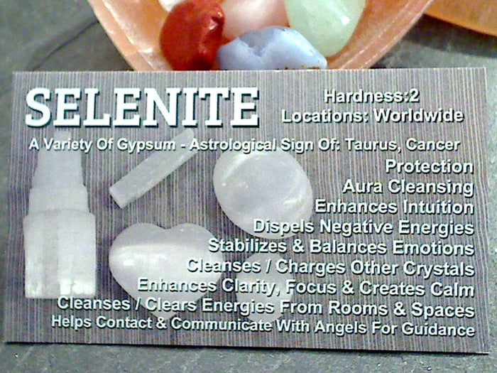 Selenite 4" Crescent Moon Charging Plate