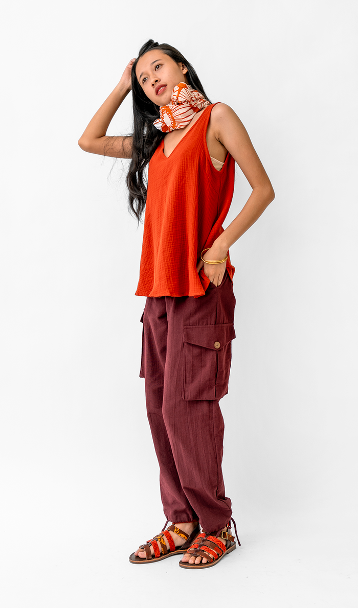 Semi-Swing Top - Cotton Crinkle