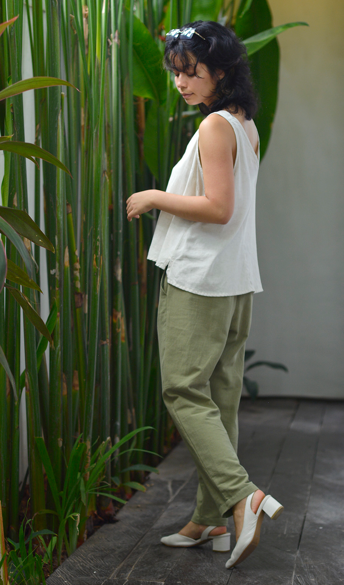Semi-Swing Top - Rayon/Linen