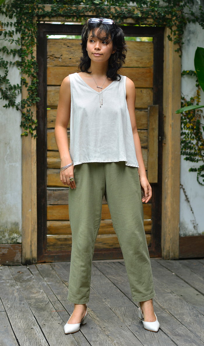 Semi-Swing Top - Rayon/Linen