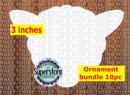 Sheep Head - withOUT hole - Ornament Bundle Price
