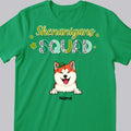 Shenanigans Squad, Leopard T-shirt, Personalized Dog & Cat T-shirt, St. Patrick Day Gifts For Pet Lovers