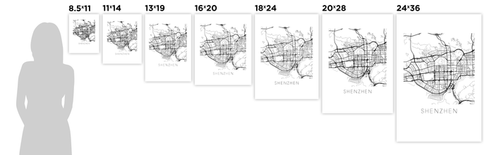 Shenzhen Map Print