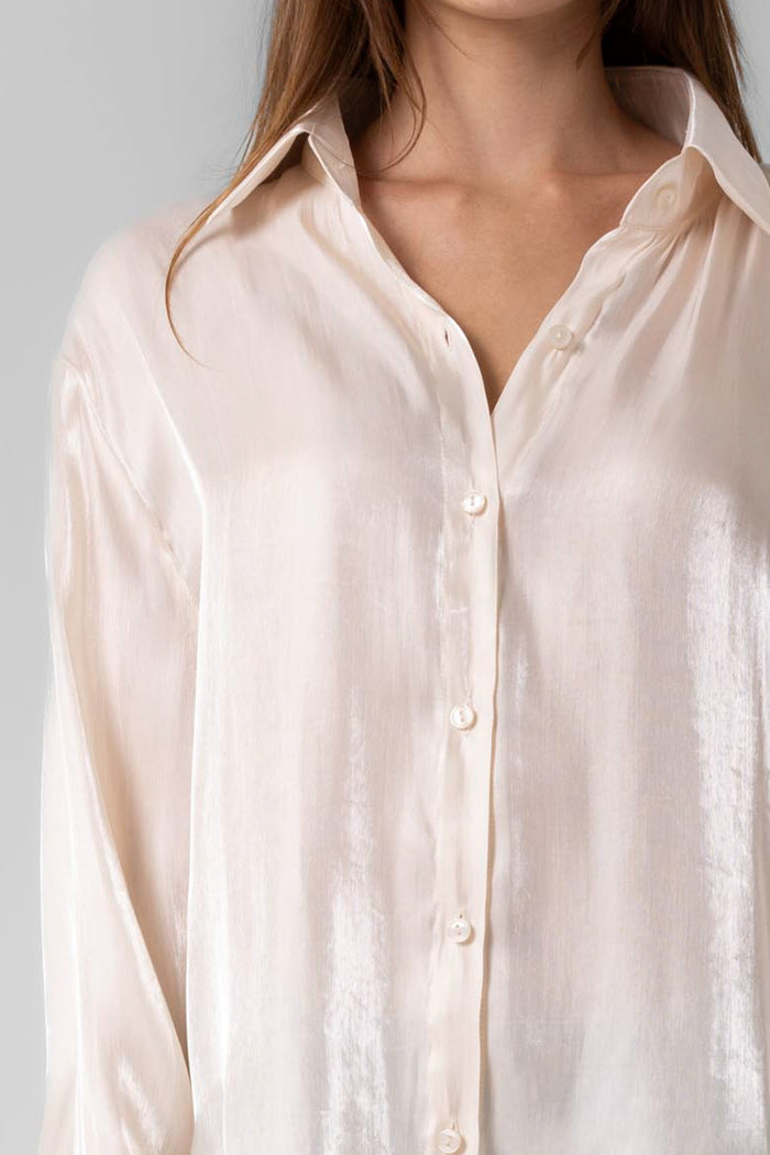Silky Satin Button up