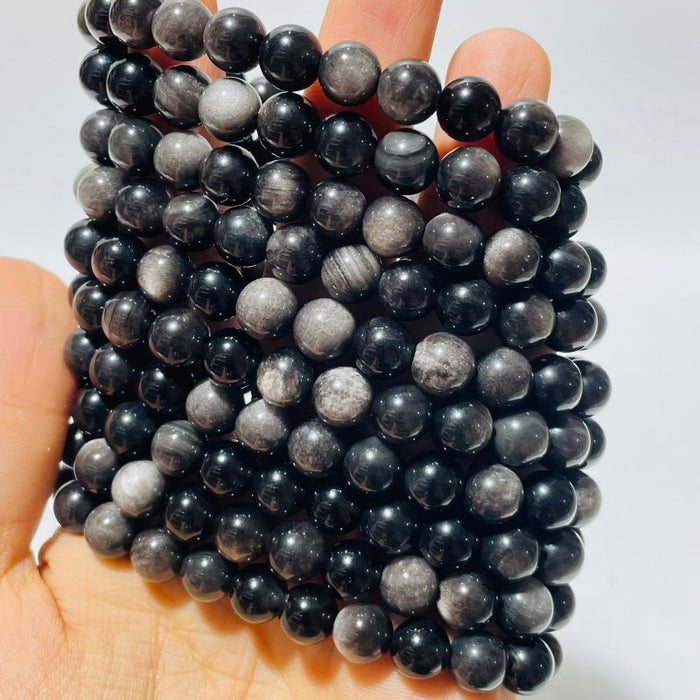 Silver Sheen Obsidian Bracelet Wholesale -Wholesale Crystals
