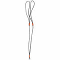 Simms Guide Lanyard in orange with adjustable braided cord and metal ring