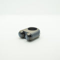 Slim Push 2 Button Switch – Black Block, Black Buttons - 1"