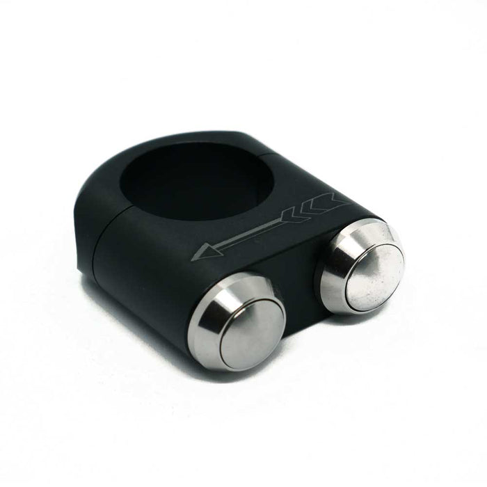Slim Push 2 Button Switch – Black