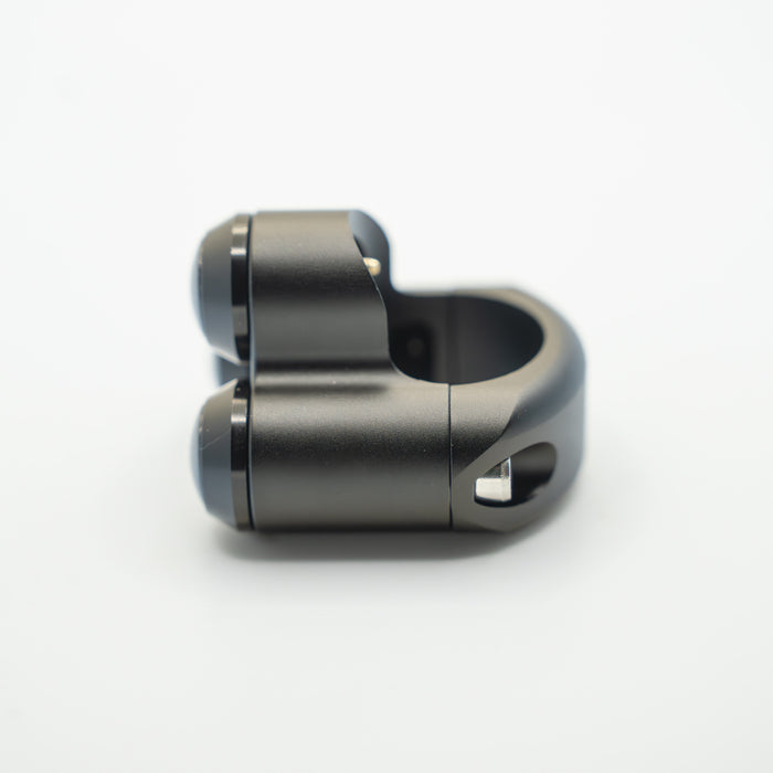 Slim Push 3 Button Switch – Black Block, Black Buttons - 1"