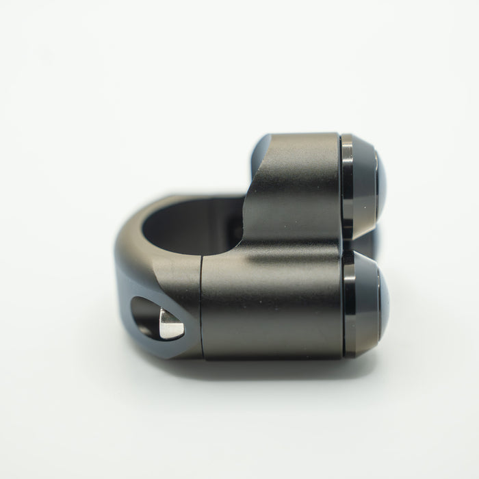 Slim Push 3 Button Switch – Black Block, Black Buttons - 1"