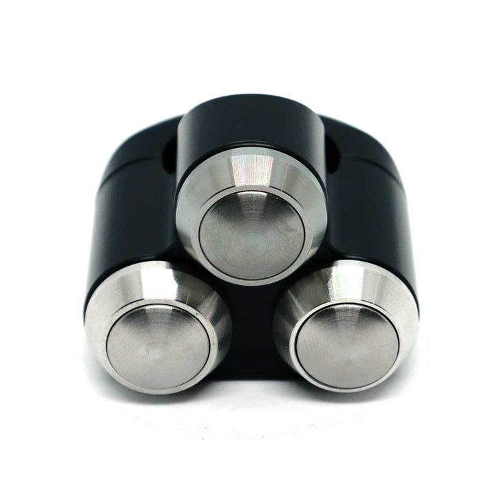 Slim Push 3 Button Switch – Black
