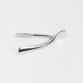 Small Silver Wishbone on a white background at Addison West