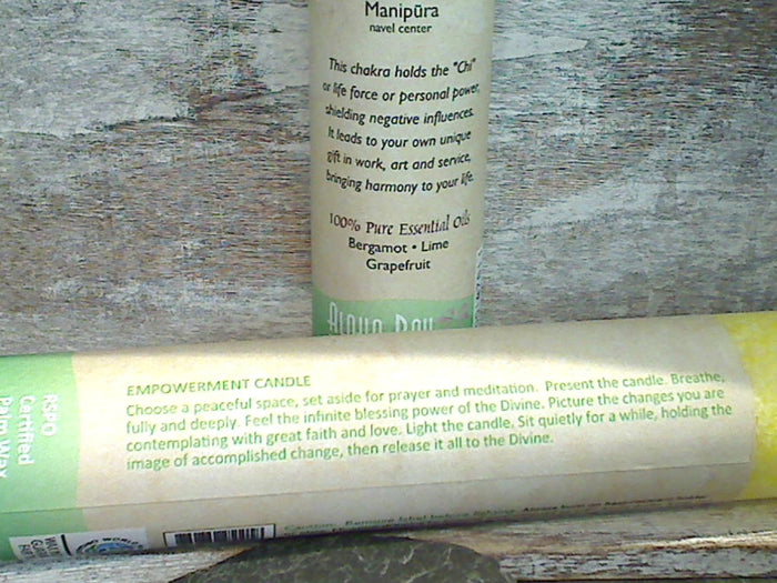 Solar Plexus Chakra Pillar Candle - Protection