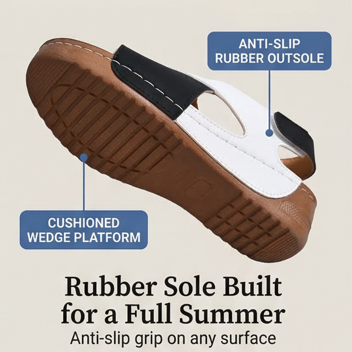 Solenna – Cushioned Orthopedic Wedge Sandals for Women