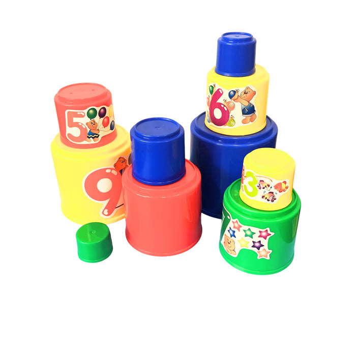 Sort, Count & Stack Toddler Cup Set | Stacking, Sorting & Counting Activity for Ages 12M+