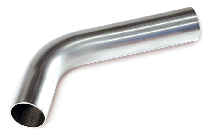 Metallic exhaust pipe on a white background