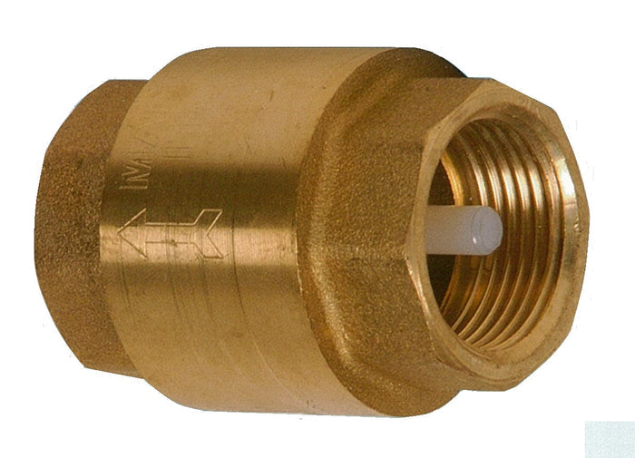 Bronze plumbing fitting on a white background