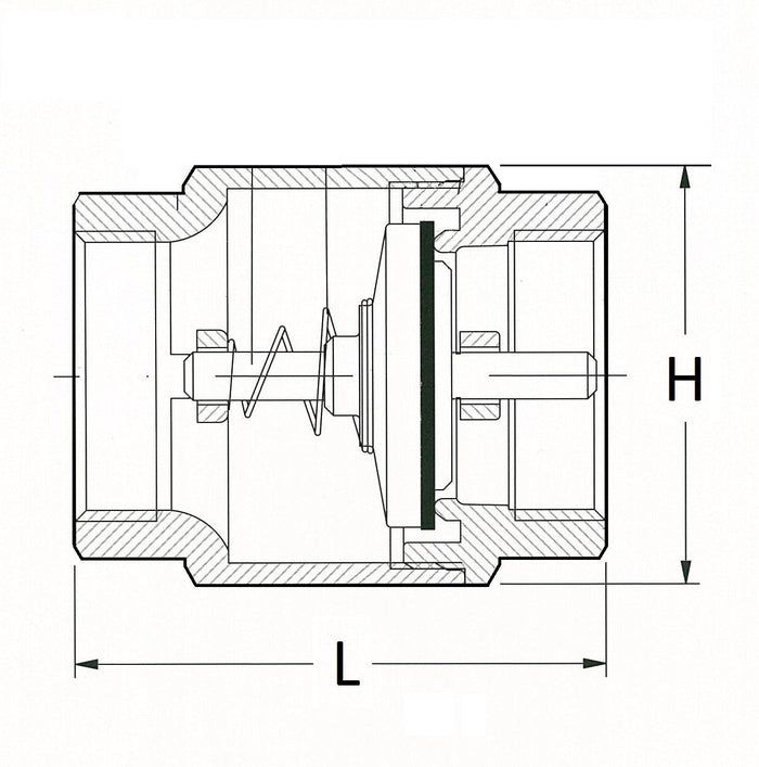 Technical drawing of a mechanical component with dimensions labeled