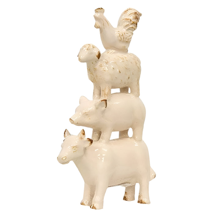 stacked farm animals figurine
