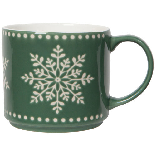 Stacking Mug, Good Tidings Snowflake