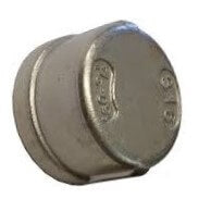 Europress stainless steel cap, durable and shiny, designed for secure sealing or covering in industrial or kitchen applications.