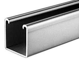 Europress stainless steel universal strut, 2.5mm thick, 41x41mm, 6000mm length for structural support or framing.
