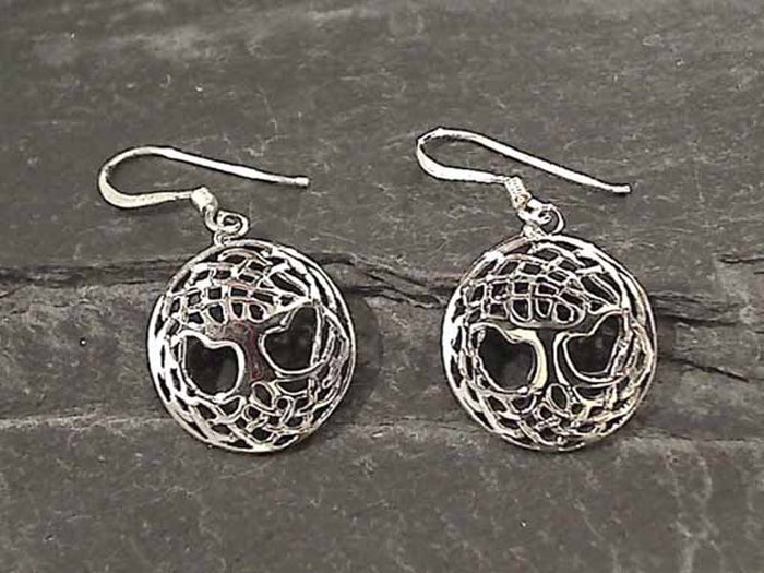Sterling Silver Tree of Life Earrings