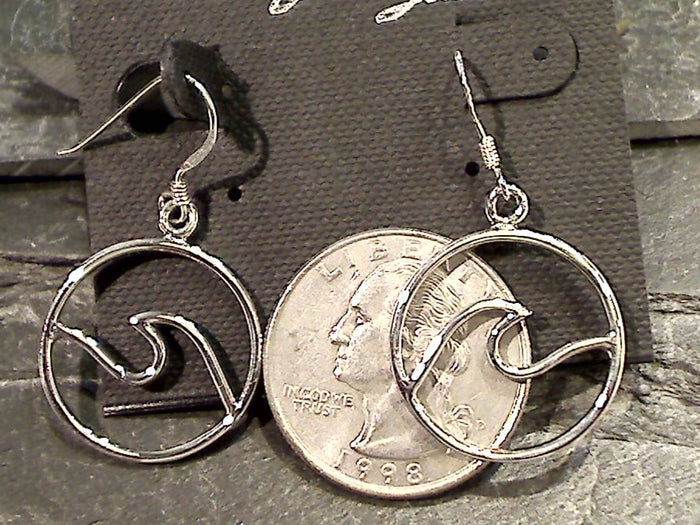 Sterling Silver Wave Earrings