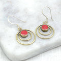Stone Circle Earrings