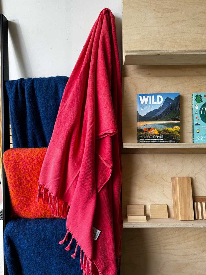 Stonewash Coral Turkish Towel - Superior Saunas