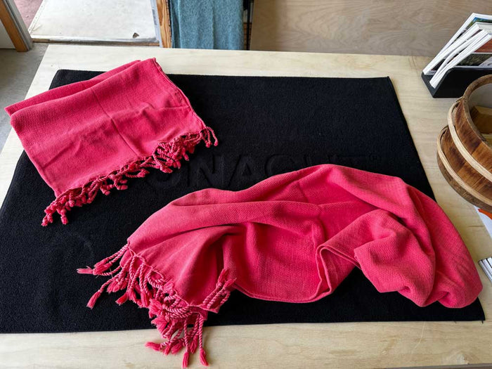 Stonewash Coral Turkish Towel - Superior Saunas