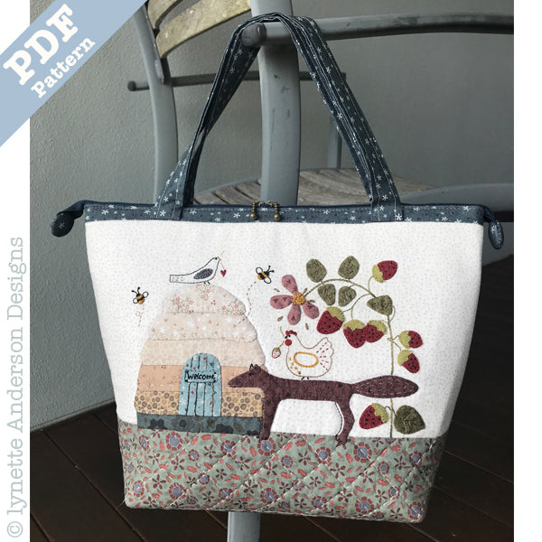 Strawberry Fox Bag by Lynette Anderson