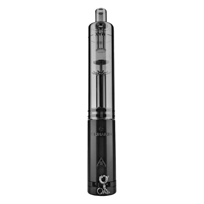 H2OG Water Pipe vaporizer with transparent chamber and black base for premium smoking experience