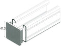 Airenergy Dev T2000B channel end cap showing a metallic connector piece for ventilation or ducting systems.